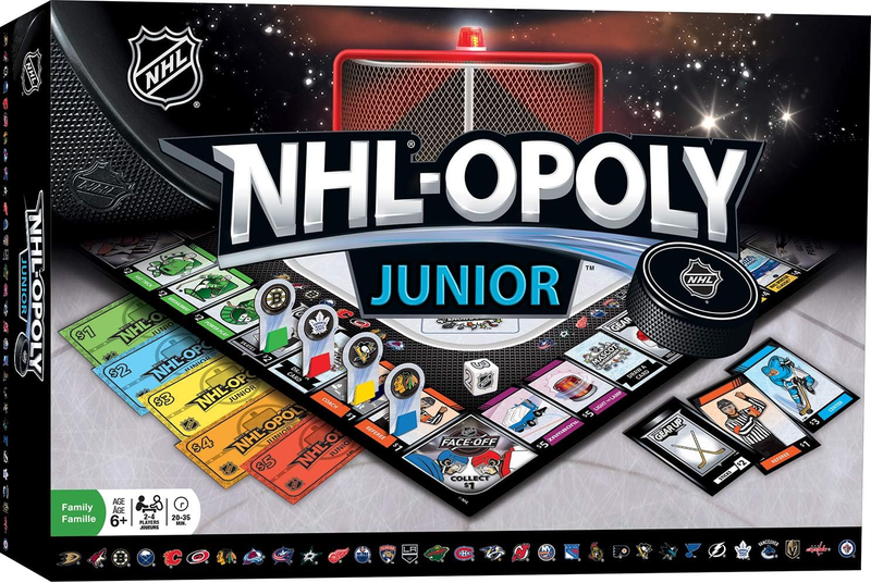 Masterpieces NHL Opoly Junior Board Game, for 2-4 Players, A
