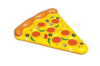 Swimline 90645 Giant Inflatable 6 ft. Pizza Slice Float Raft For Pool Pond Lake