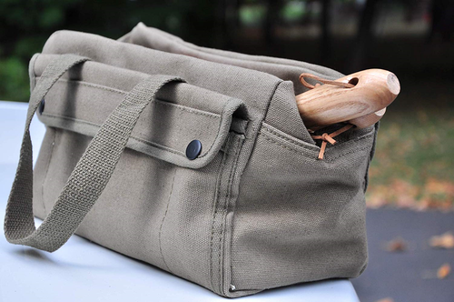 Government Issued Style Mechanics Heavy Duty Tool Bag with Brass zipper and side