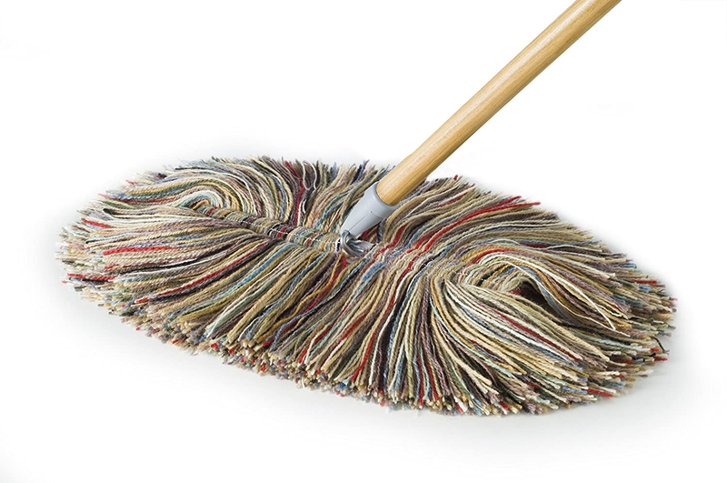 Sladust All Wool Dry Mop - Big Wooly with Wooden Handle - Ma