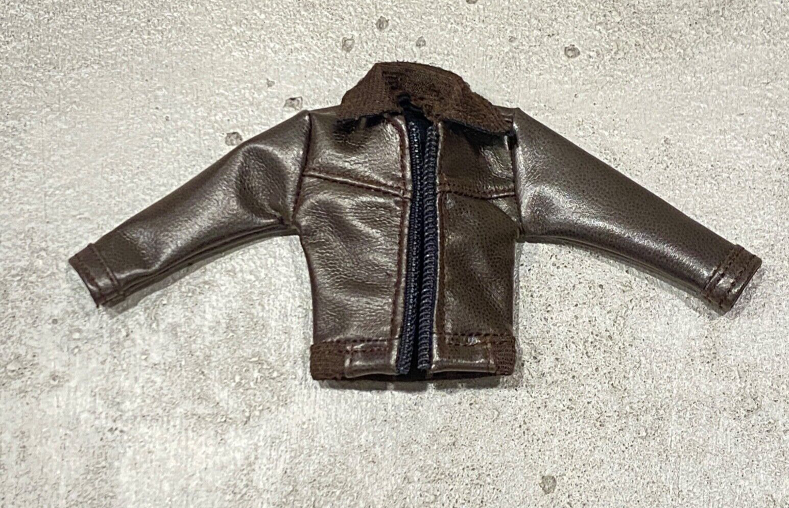 PB-JKT-RH: 1/12 Brown Faux Leather Jacket for McFarlane DC Direct