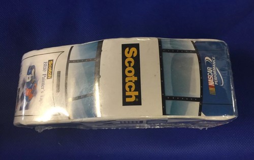NASCAR Compressed Car Shaped~XL White T-Shirt~Scotch Blue Painter's Tape