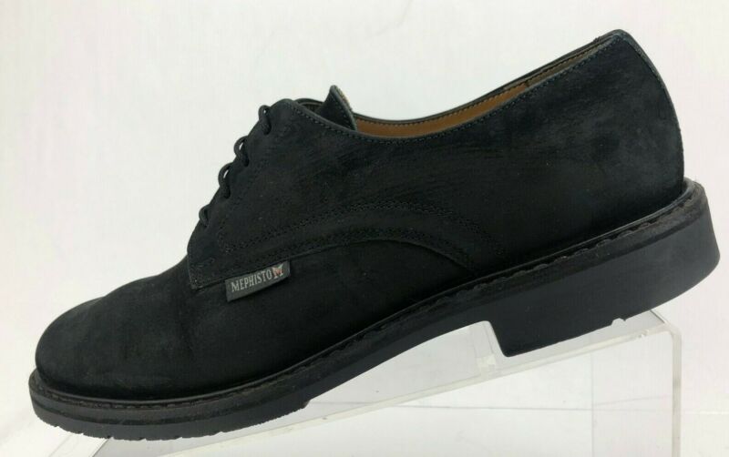 Mephisto Air Relax Oxfords Black Goodyear Shock Absorber Dress Shoes Mens US 9