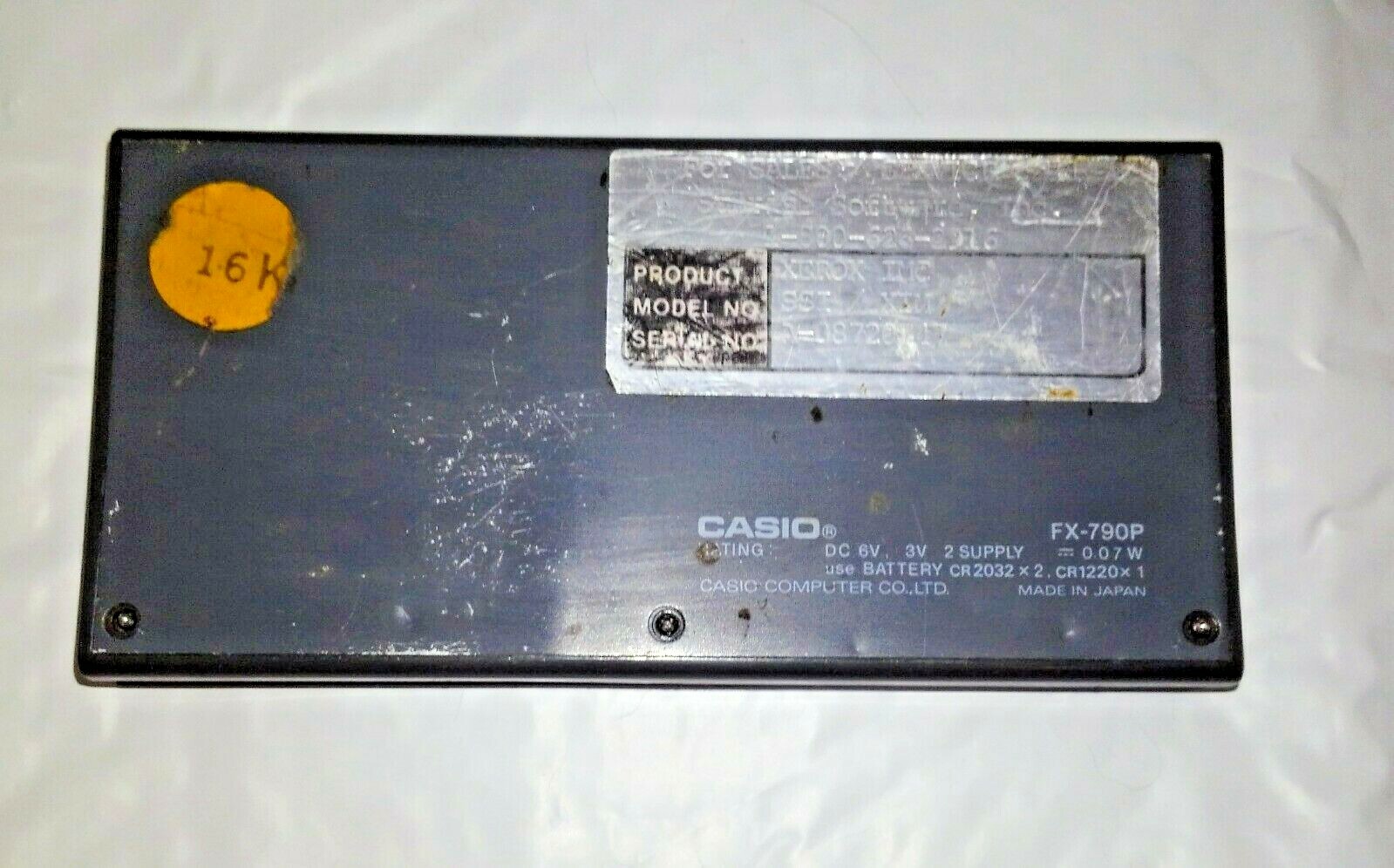 Casio FX-790P Personal Pocket Scientific Computer Tandy PC-6 Tested Works