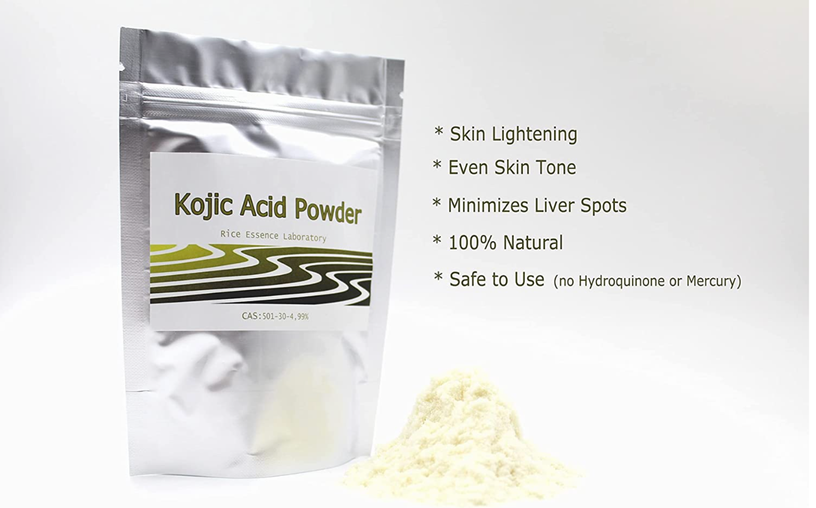 NEW Rice Essence Pure Kojic Acid Powder Pure 99.5% 100g/3.6