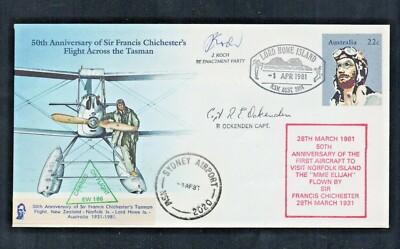 50th  ANNIVERSARY OF SIR FRANCIS CHICHERSTER'S FLIGHT ACCROS TASMAN 1931-1981