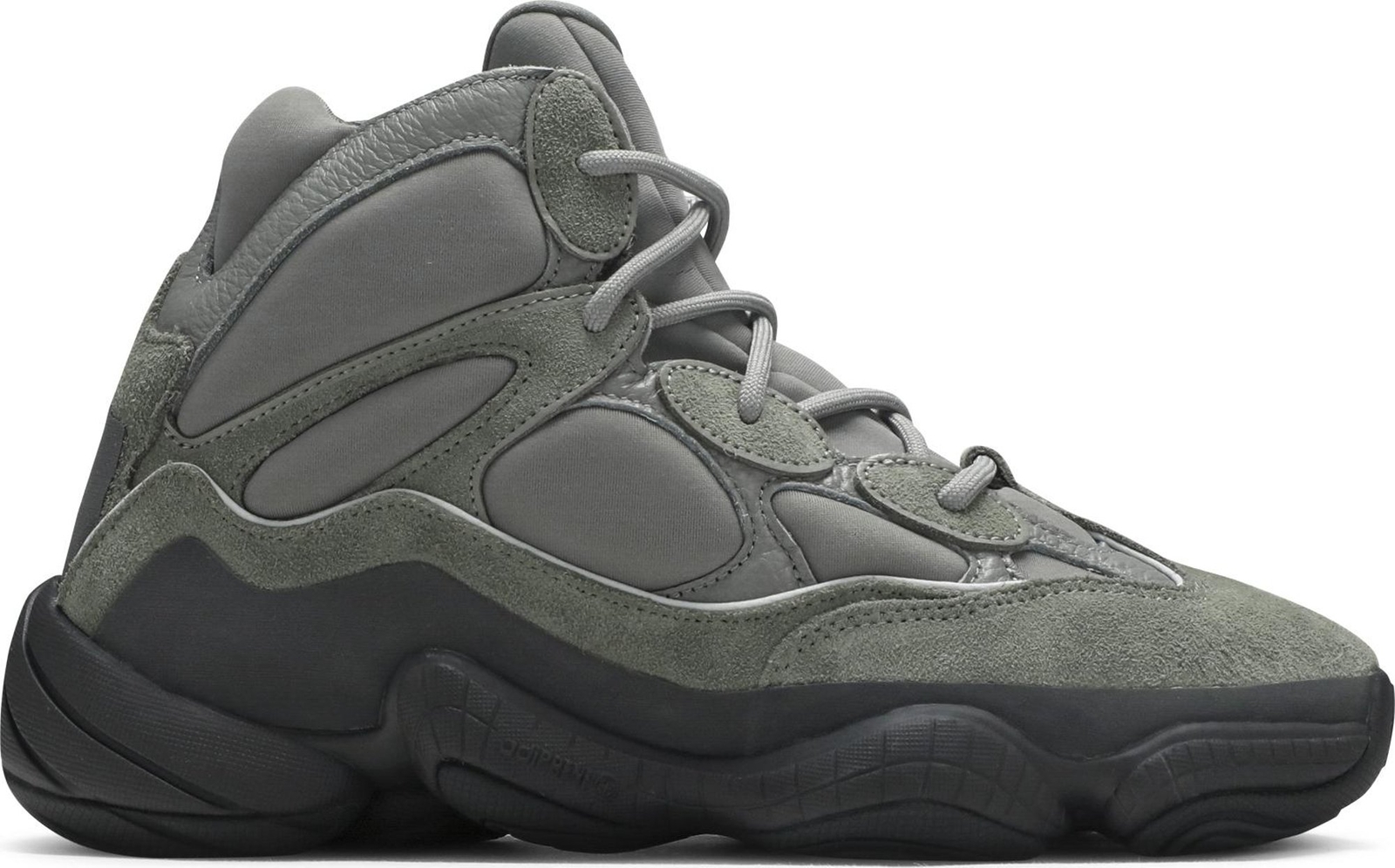 Pre-owned Adidas Originals Gy0393 Adidas Yeezy Yzy 500 High Mist Slate Anthracite 10.5 Neoprene Suede Boot In Green