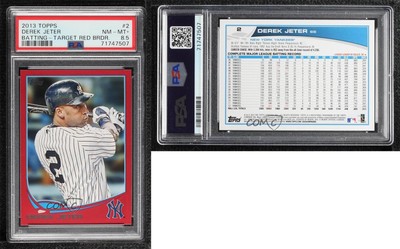 2013 Topps Target Red Derek Jeter #2 PSA 8.5 HOF