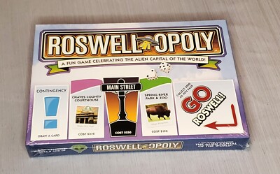ROSWELL-OPOLY Board Game Late For The Sky Factory Sealed 