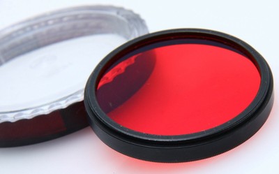 B+W 52E 090 5x 52mm threaded optical glass Red filter w/case  378922