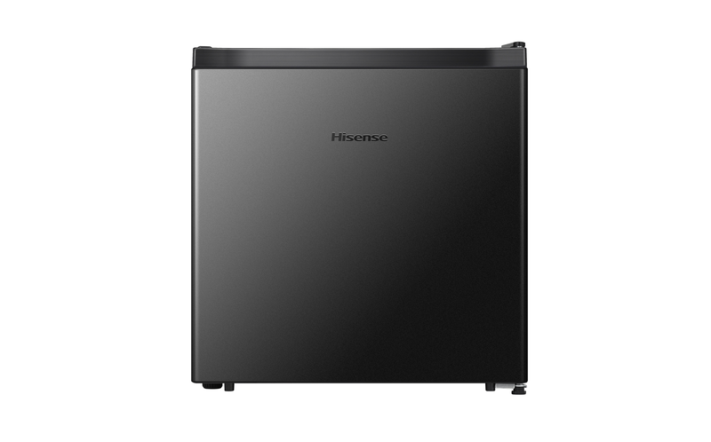 Hisense 1.6 Cu.Ft Single Door Mini Fridge Black Adjustable Leveling Legs Provide