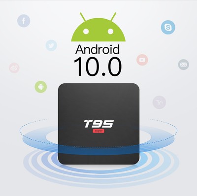 5pcs/lot dhl free  Android 10  TV Box T95 Super 2GB 16GB  Allwinner H3 GPU G31 