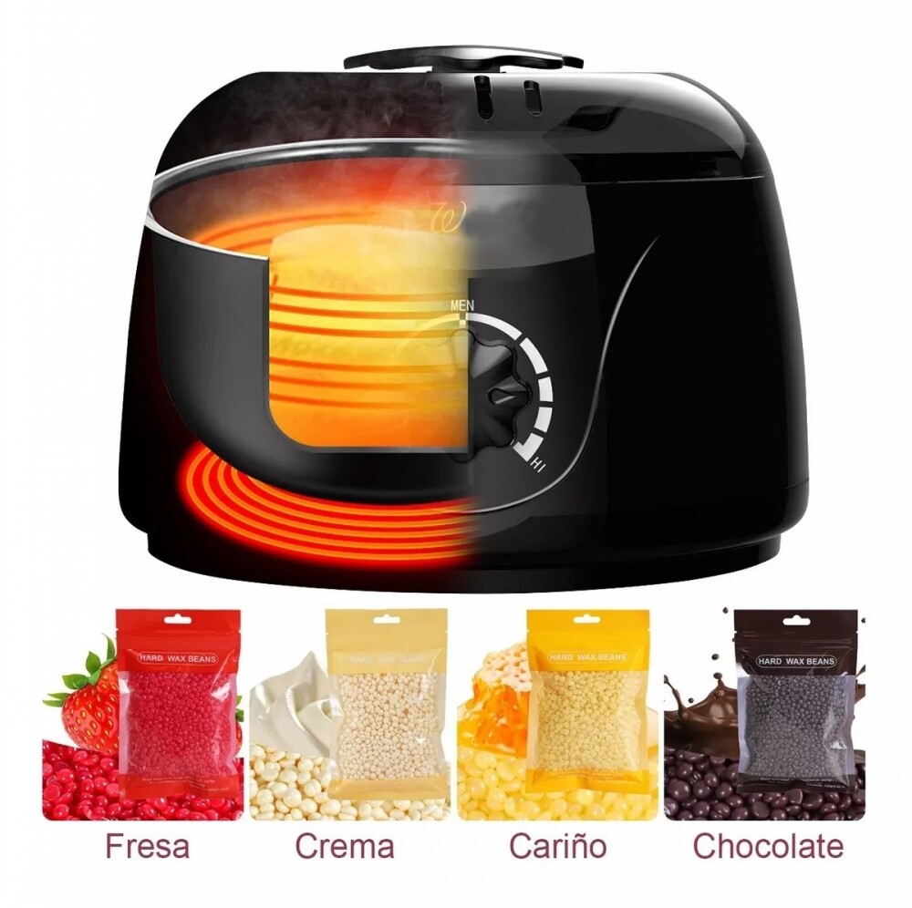 Professional Wax Warmer Heater Hair Removal Depilatory Waxing Kit Beans Sticks