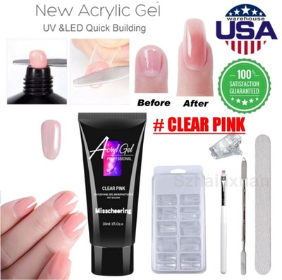 BEST Quick Building UV Poly Builder Nail Gel Polish Extension Acrylic Kit 30g US