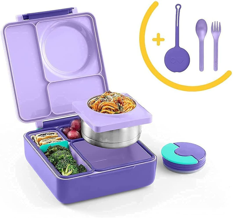 Deluxe Bundle Set - Insulated Bento Lunch Box With Thermos P