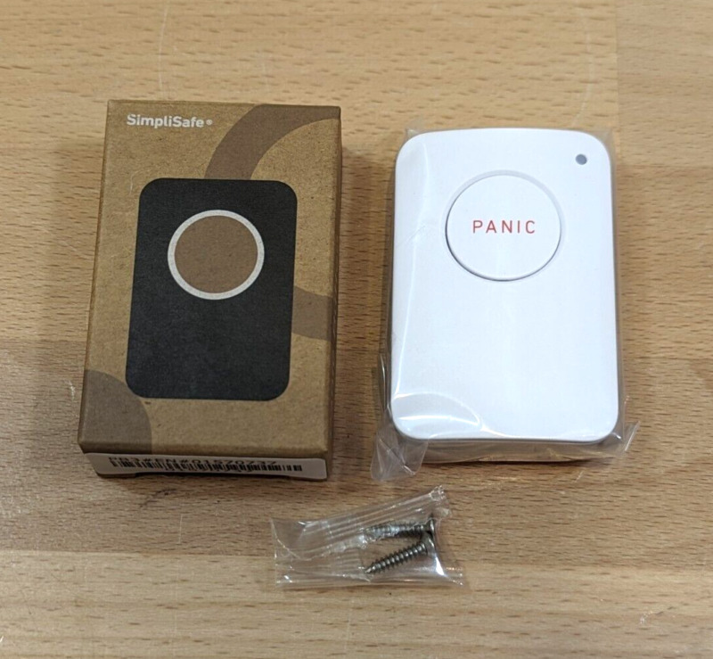 SimpliSafe Home Security System Panic Button Model PB3 White - NEW Gen3