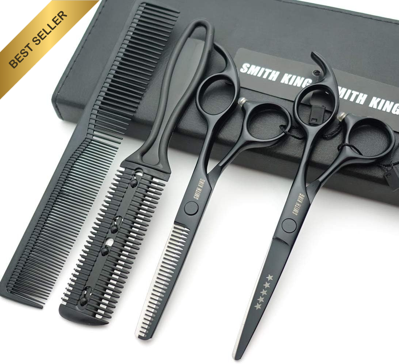 Hair Cutting Scissors Set with Combs Lether Scissors Case,Hair Cutting Shears Ha