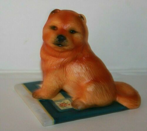 Vintage Franklin Mint World Of Puppies Chow Chow Dog Figurine