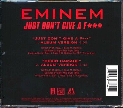::CD Eminem - Just Don't Give A F--- (EP, 2 Tracks)