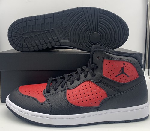 

Мужские размеры Nike Air Jordan Access Mid Black Red Reverse Bred AR3762-006, Черный, Air Jordan Access