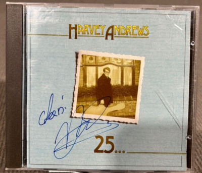 *SIGNED COPY* HARVEY ANDREWS - '' 25 YEARS ON THE ROAD ''  - CD 1989 FOLK