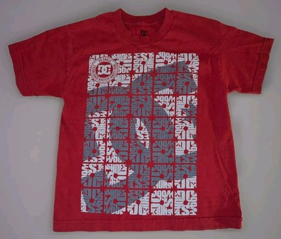 DC Shoes Boys T-shirt Size M Kid's Red Graphic Tee NWOT