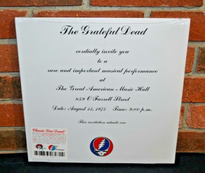 THE GRATEFUL DEAD - One from the Vault, Limited 3LP BLACK VINYL Tri-Fold Jacket 