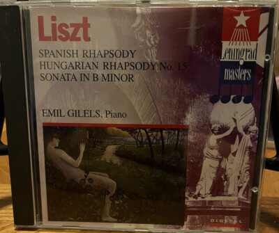 Liszt Spanish / Hungarian Rhapsodies Sonata In B Minor Emil Gilels 1995 Germany 