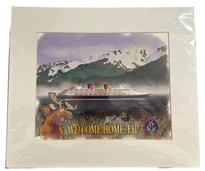 Disney Cruise Line Print Alaska 2015  Welcome Home, eh  Brother Bear Mountain
