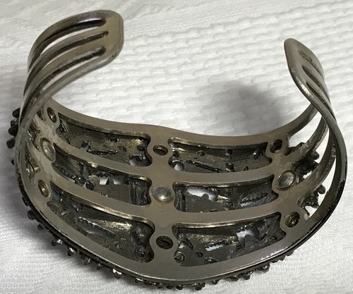 Turquoise Large Cuff Bracelet Estate Faux Stones