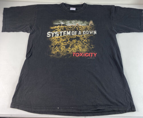 Vintage System Of A Down T-Shirt Toxicity Tour 2001 Large Vintage System Of A Down T-Shirt Toxicity Tour 2001 Large