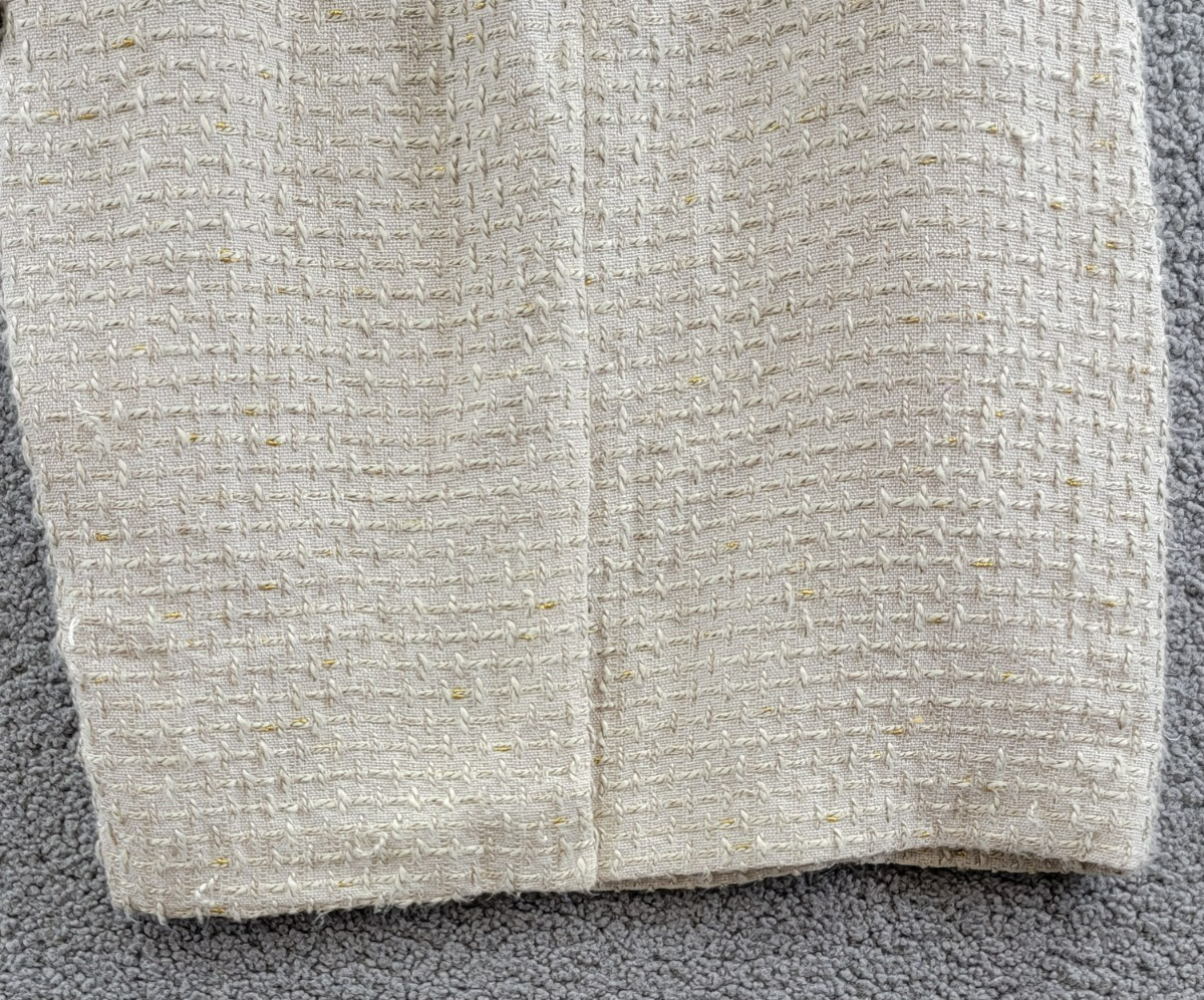 Calvin Klein Petite Tonal Tweed Pencil Skirt Women's 6P Nomad Multi Back Zip - Picture 10 of 14