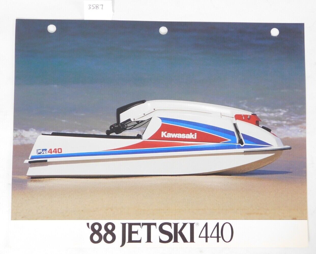 1988 Genuine Kawasaki JS440 A12 Jet Ski Factory Sales Ad OEM 1988 Genuine Kawasaki JS440 A12 Jet Ski Factory Sales Ad OEM