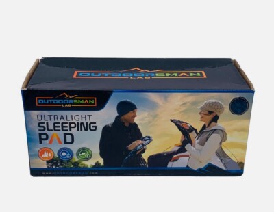 Outdoorsman Lab Ultralight Inflatable Sleeping Pad Mat for Camping Navy Blue