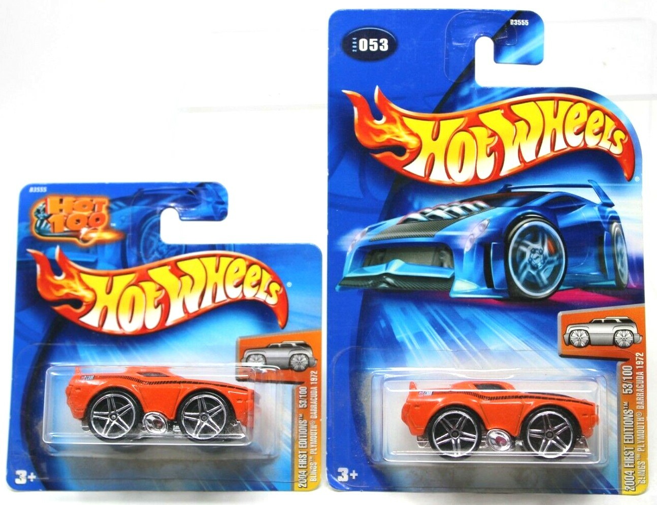 希少HotWheels(ホットウィール)2004FIRST BARRACUDA 2 Blings Plymouth Barracuda Hot Wheels 2004 First Editions w