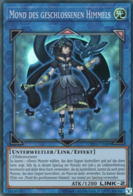 yugioh Mond des geschlossenen Himmels OP26-DE009 SUPER RARE DEUTSCH
