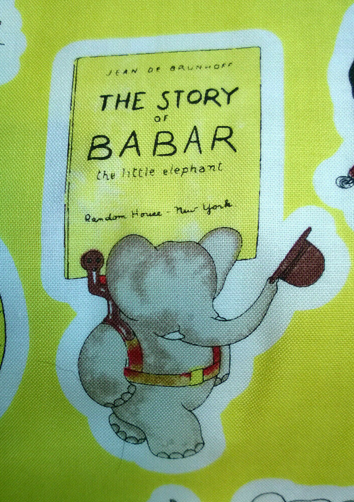 Babar the Elephant 100% Cotton 44 