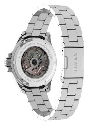 Pre-owned Timex Men's Harborside Coast Automatic (43mm) Black Dial Stainless Tw2v72100