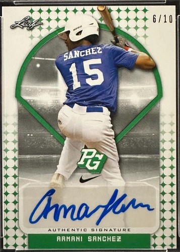 2018 Leaf Perfect Game National Showcase - Armani Sanchez #BA-AS1