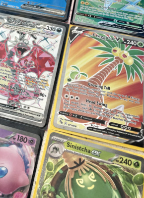Pokemon Cards 3 Ultra Rare GX EX V - Full Art Rainbow VMAX Mega TCG Mystery Pack