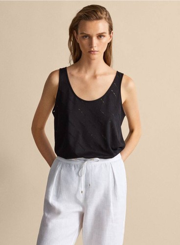 ★ Massimo Dutti★ Contrast camisole long one-piece 0662958 ☆ Massimo Dutti☆ Contrast camisole long one-piece 0662958