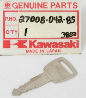 1 NOS Genuine Kawasaki 1972 H2 S2 H1-B Factory Cut Key # 685 OEM 27008-042-85
