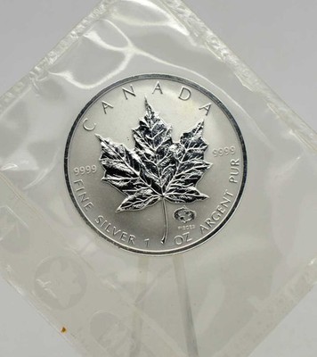 1 Oz Silber Maple Leaf 2004 Privy Zodiac Pisces Fische in Mint Folie