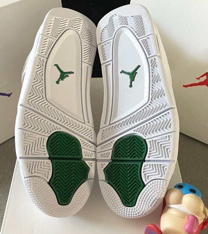 Pre-owned Jordan Nike Air  4 Metallic Candy Green 2020 8-13 Og Travis Golf Born Raised In White