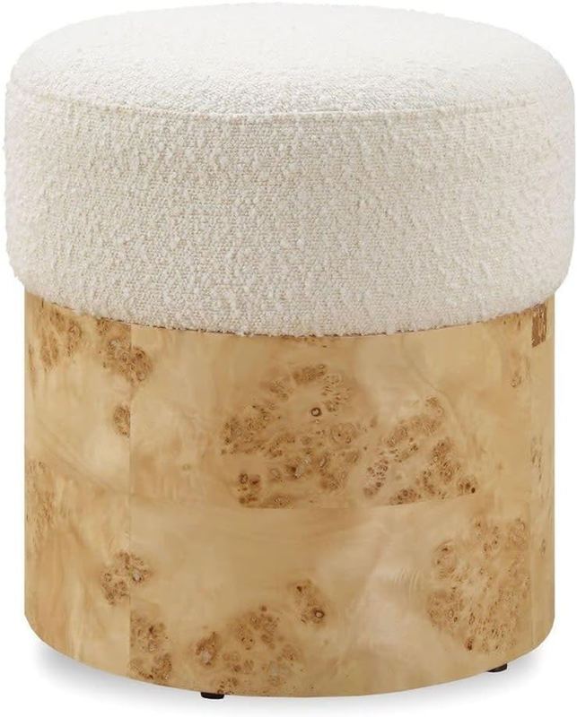 23855 Swirls - Ottoman-17 Inches Tall and 16 Inches Wide