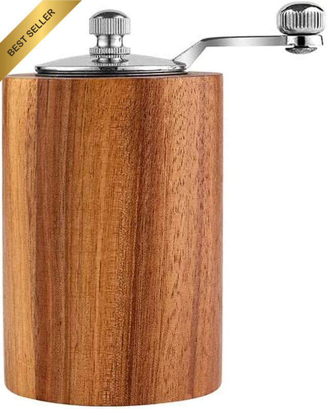 1Pcs Manual Salt and Pepper Mills,Refillable Salt Pepper Mill Grinder Pepper Gri