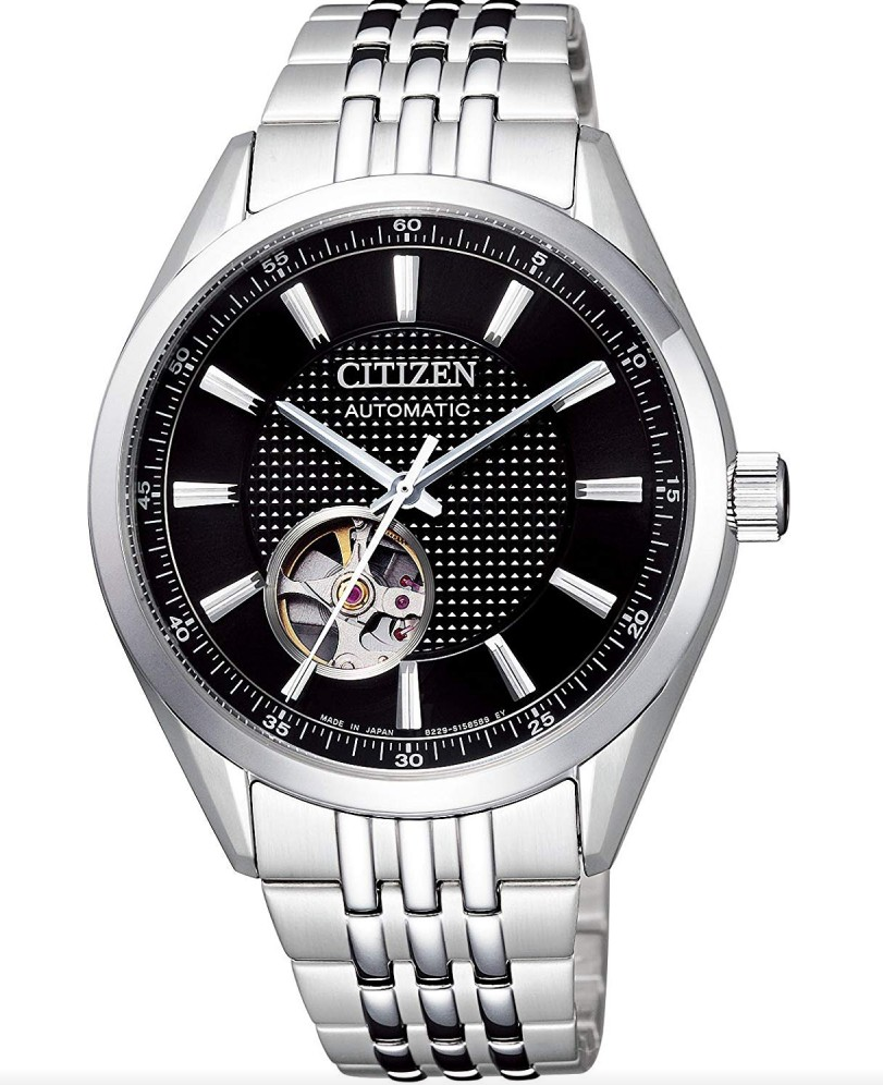 Pre-owned Citizen Black Dial Automatic Mechanical Men's Watch Nh9110-81e