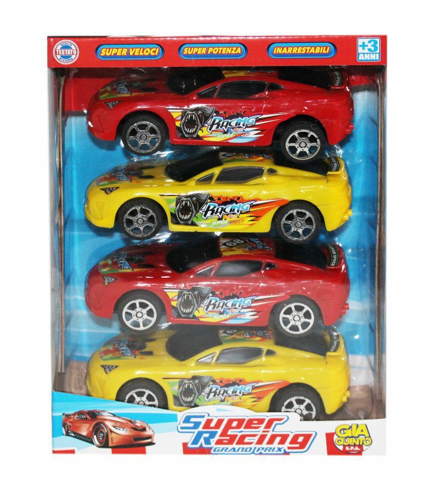 Super Racing Grand Prix 4 Macchine Auto Giocattolo Gioco Bambini sar