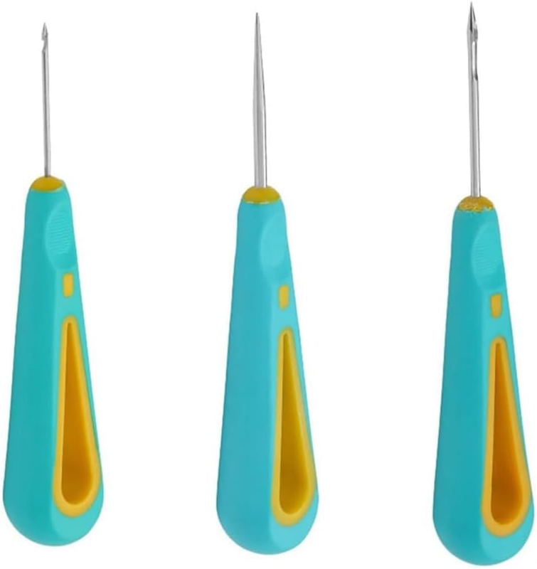3PCS round Hole Cone Hand Drills Punch Needle Candle Wick Tool for Candle Making