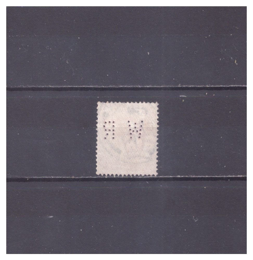 Great Britain Perfins used #147  1 stamp